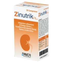 Zinutrik Plus - Integratore antiossidante con Ginkgo Biloba - 20 Compresse