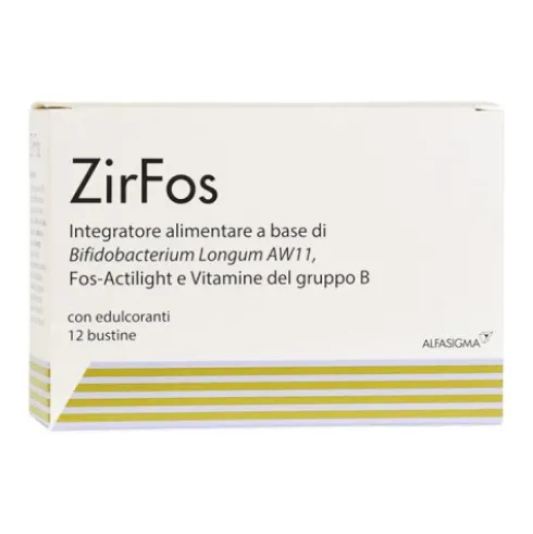 Zirfos Zir Fos Integratore Riequilibrio Flora Batterica 12 Bustine